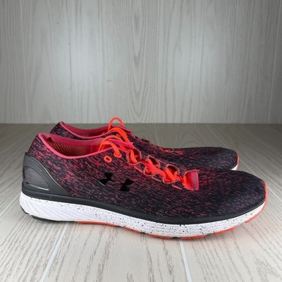 Under Armour Charged Bandit 3 Ombre Mens Black Orange Running Shoes Size 14