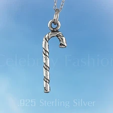 SALE SALE Real Sterling Silver CANDY CANE charm