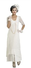 NWT Nataya XL Vintage Inspired Dress Titanic Tea Party Dress in Ivory