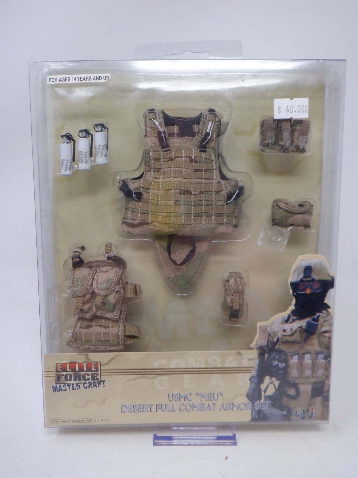 2003 BBI Elite Force 1/6 Scale USMC "MEU" Desert Full Combat