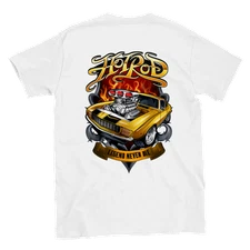 Hot Rod Camaro - Legends Never Die - Back Print - Classic Unisex Crewneck T-shir