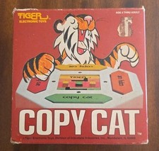 Vintage Copy Cat with Box Tiger Electronics Memory Game Copycat 1979 Tested