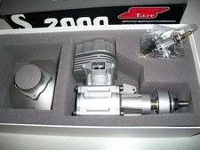 Super Tigre 25cc S2000 glow RC model airplane engine with muffler and props, NOS