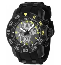 Invicta Racing JM Limited Ed Men's 48mm Black Quartz Skeleton Chrono Watch 48062