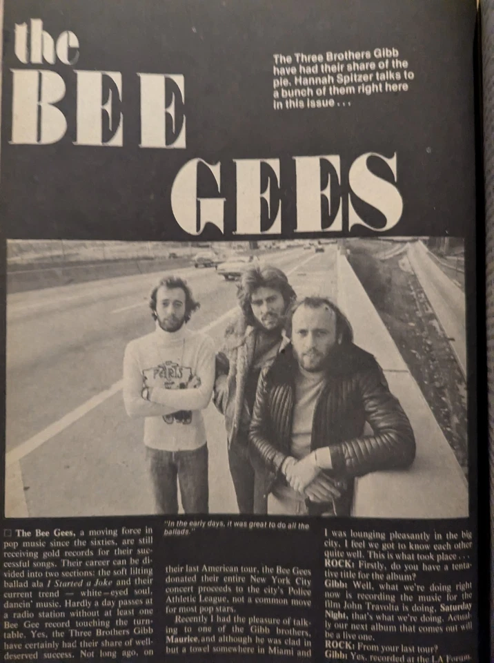 Super Rock Awards Magazine 1978 , KISS, Frampton, Led Zeppelin, Elton, Bee Gees Foto 4 de 4