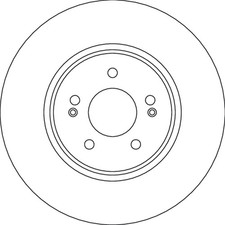 2x Bremsscheibe TRW SINGLE DF6829S für HYUNDAI TUCSON NX4E NX4A CRDi Hybrid 48V