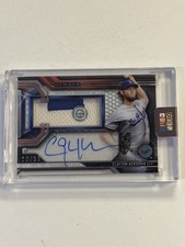 2016 Topps Strata Clayton Kershaw Clearly Authentic game-worn patch auto /50