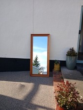 Very Large Leaner/wall Mirror 165cm X 74.5 In Pine Frame.