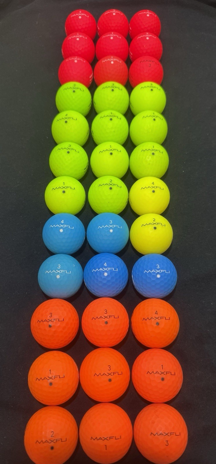 S Set Multicolor Red Yellow Blue Orange
