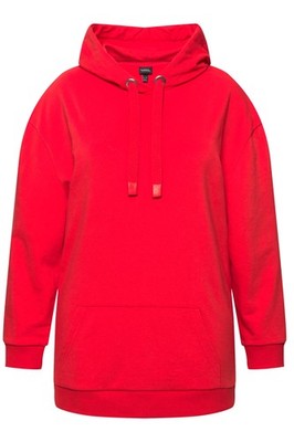 Ulla Popken Damen große Größen Hoodie Schriftmotiv Oversized Kapuze