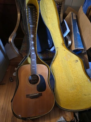 Epiphone FT-165 12-String Dreadnought Acoustic Guitar Natural w/ Hard Case