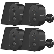 ARCCTV Dual-Band WiFi Wireless Security Camera 4Pack Solar Power Home IP Outdoor