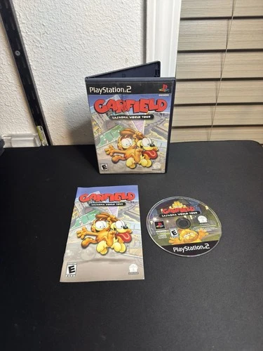 Garfield: Lasagna World Tour Sony PlayStation 2 PS2 Complete W Manual Tested