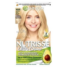 Garnier Nutrisse Creme Permanent Colour 10.01 Natural Baby Blonde (3 PACKS)