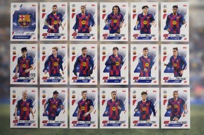 Match Attax UCC 25/26 FC Barcelona Team Set Base Karten Full Champions League