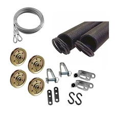 Garage Door Extension Spring KIT Double Looped for 7' High Door 25-42-100 Pou...