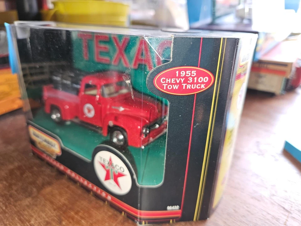 Camión grúa Chevy 3100 Texasco 1955, Matchbox coleccionables, serie Texaco, nuevo Foto 2 de 3