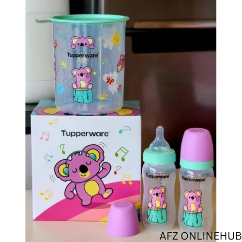 Juego de bebé Tupperware (biberón 270 ml + bote One Touch 2L) Foto 2 de 2