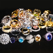 Fashion Women Rings Mix Gemstones Fashion Jewellery Wholesale Lot Crystal Gifts