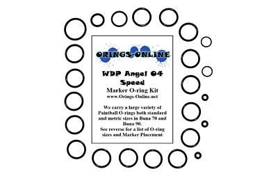 WDP Angel 04 Speed Paintball Marker O-ring Oring Kit x 4 rebuilds / kits