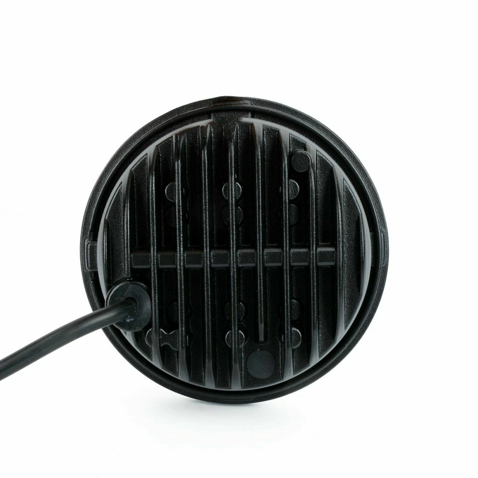 2x Lámpara de luz de paso antiniebla LED negra de 4,5 pulgadas para Harley Davidson Foto 4 de 4