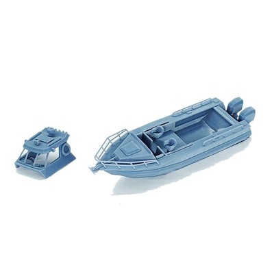 Outland Models Fischerboot Set – 1:160 N Maßstab, 3D-gedruckte Landschafts-Deko Für Modelleisenbahnen