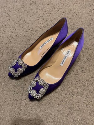 MANOLO BLAHNIK ハンギシ　ブラック　36 1/2 Manolo Blahnik | Hangisi 90 black satin pumps | Savannahs