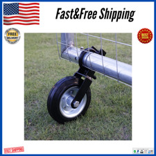 6 Gate Wheel Metal Tube Fence Gate Wheel Farm Gate Helper Wheel for Swing Gate..