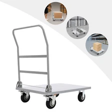Heavy Duty Platform Truck 220lbs Industrial Flat Dolly Cart Hand Truck
