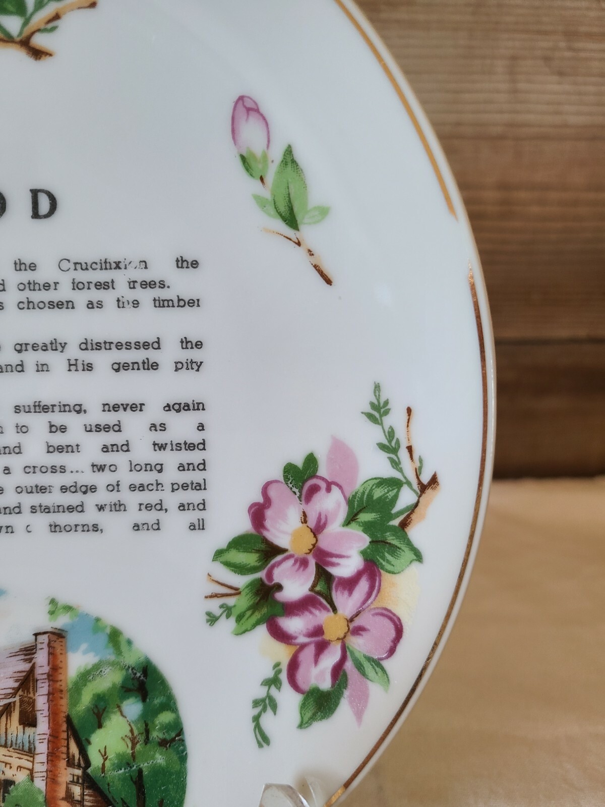 Vintage Collector Wall Plate 'Legend of The Dogwood' Lugene's Japan eBay