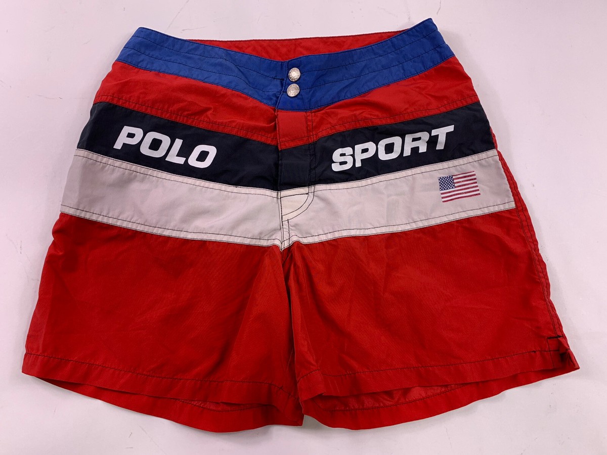 Vintage 90's Polo Sport Ralph Lauren Big Logo Shorts Trunks Vintage 90's Polo Sport Ralph Lauren Big Logo Shorts Trunks