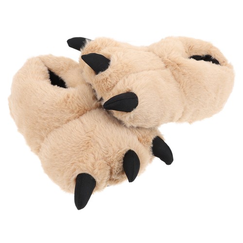 Warm Slippers Simulation Animal Claw Shoes Cartoon Fuzzy Men and Women