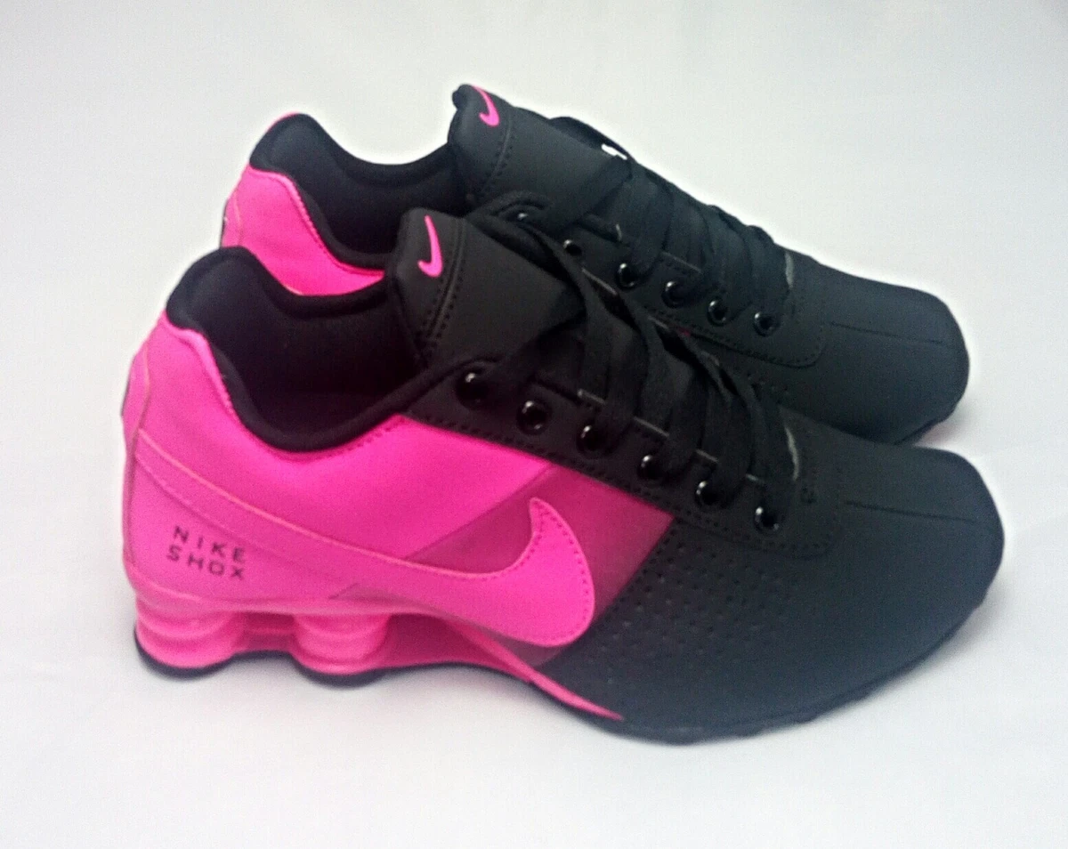 Hot New Women Black and Pink Nike Shox Delivers Running | eBay