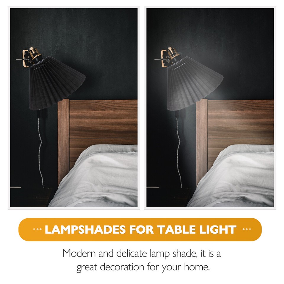 Light Shade Lamp Shades for Table Lamps Pleated Lampshades Black Floor