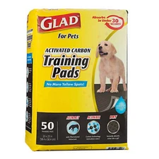 Pets Black Charcoal Puppy Potty Training Pads  ABSORB & NEUTRALIZE 50 Count
