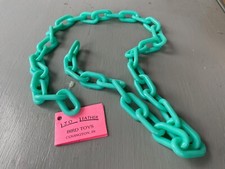 NWT LTO Leather Plastic Birds 37" Chain Links Toy (2f *)