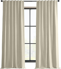 HPD Half Price Drapes Faux Silk Blackout Curtains 108 Inches Long for Bedroom