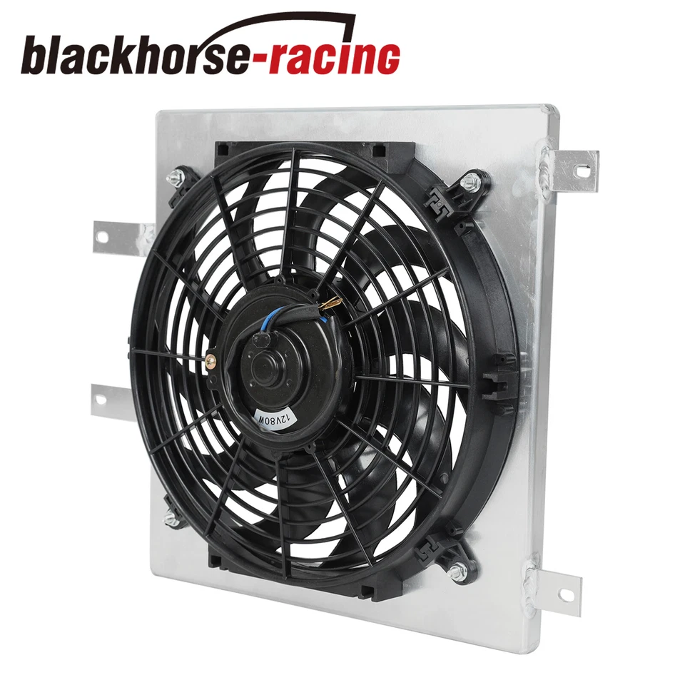 Ventilador de 12" cubierta de aluminio para radiador Honda Civic EG EK EX DX Del Sol 1992-2000 Foto 2 de 4