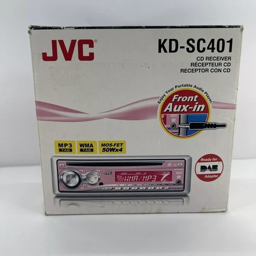 RARE JVC Pink Car Stereo Radio CD Player KD-SC401 With Box Mos-fet 4x50 W