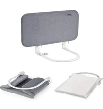 Vava Soo 41in portable folding bed rail, grey, new.