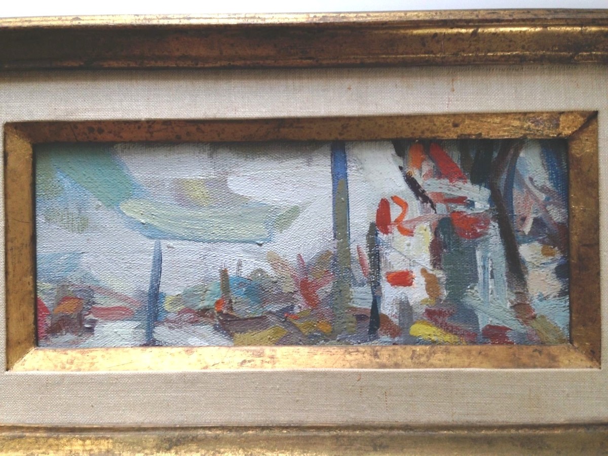 Anthony Toney Original Abstract Oil Painting Brewster NY 1960's In