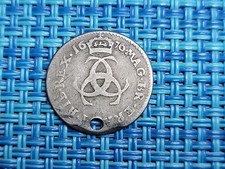 Great Britain 3 Pence  1676 silver coin 0.925 KM-433  111424-39