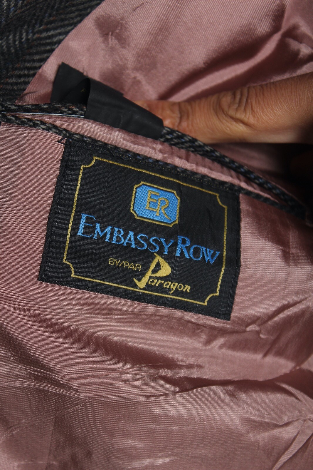 FILA Giacca blazer tuta tweed uomo vintage Embassy Row grigio taglia 44 L30' (W1 N5)