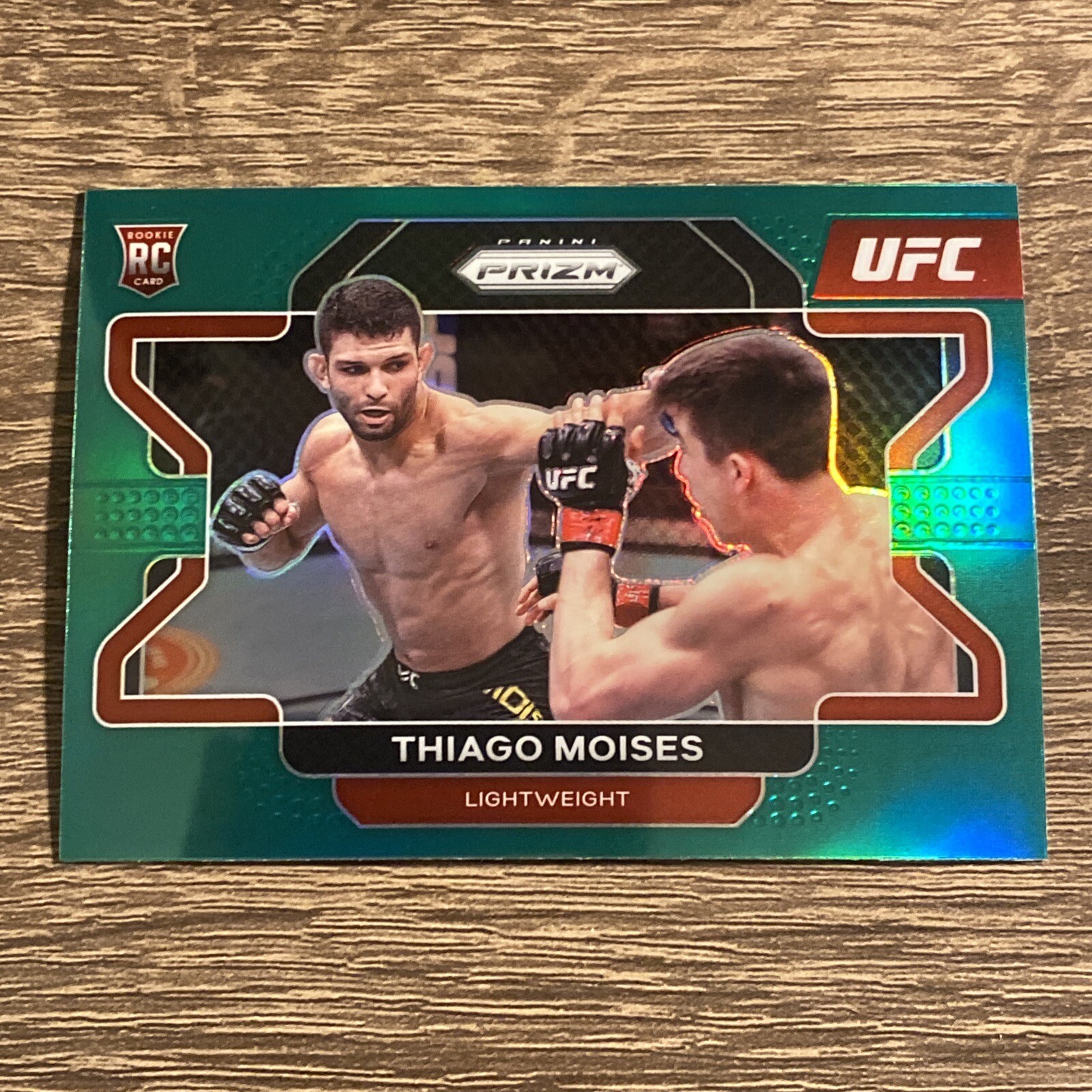 2022 Panini Prizm UFC Thiago Moises RC Rookie Card Green #2