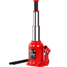 BIG RED 10Ton (20,000 LBs) Torin Double Ram Welded Hydraulic Car Bottle Jack Red