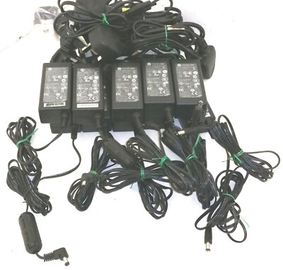 Restposten x10 Polycom SPS-12A-015 Netzteil Adapter mit Stromkabel 24VDC~500mA 
