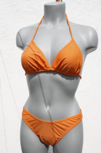 Saison-2023/24 380194 Gourami Neckholder Triangel Bikini + Slip ORANGE 38 CUP B - Picture 2 of 12