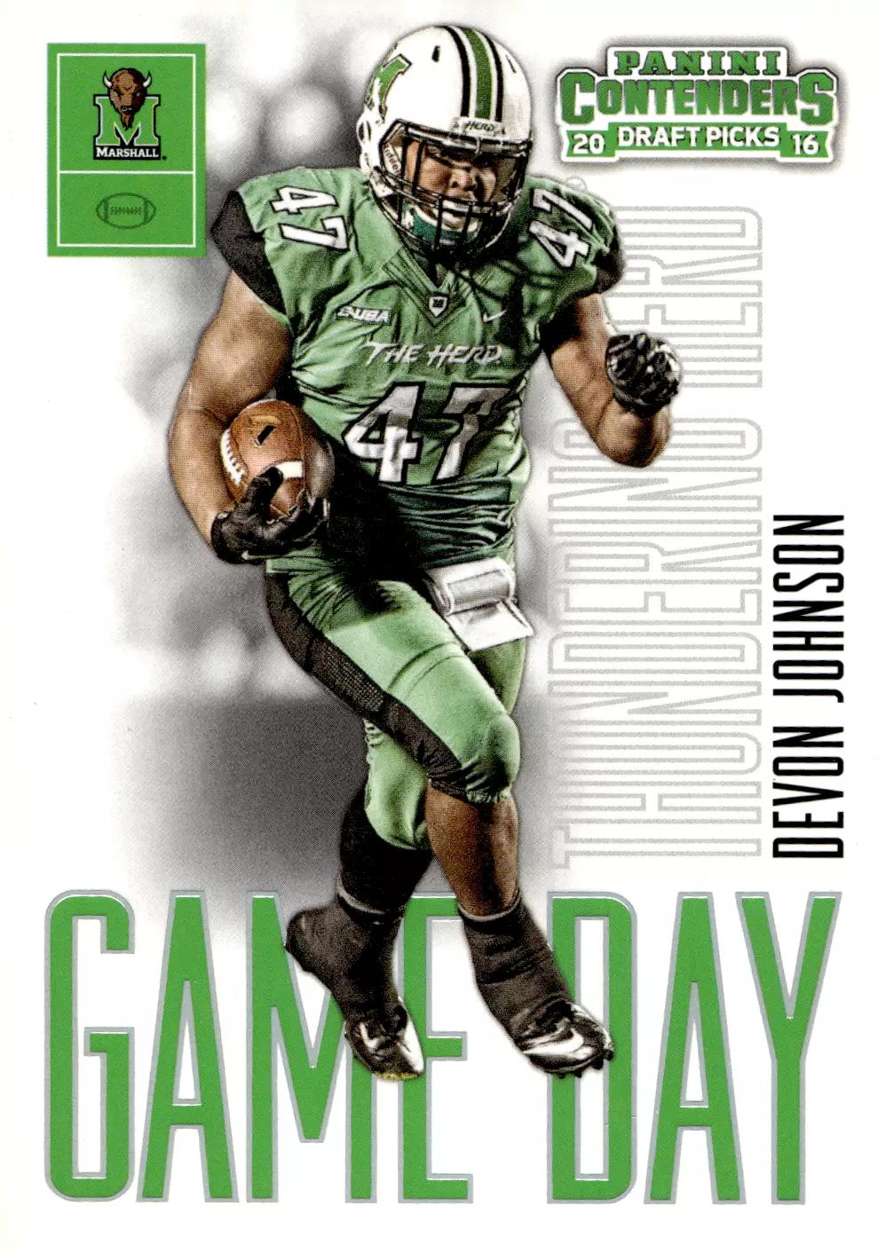 Devon Johnson trading card