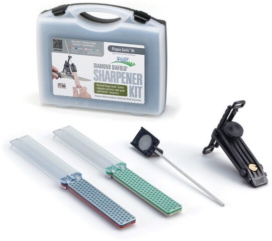 DMT Dia-Fold Magna-Guide Kit MAGKIT4 Offers portable two-stone sharpening at its