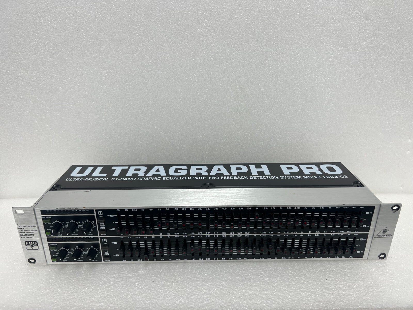 Behringer FBQ3102 Ultragraph Pro 31 Band Stereo Graphic Equalizer